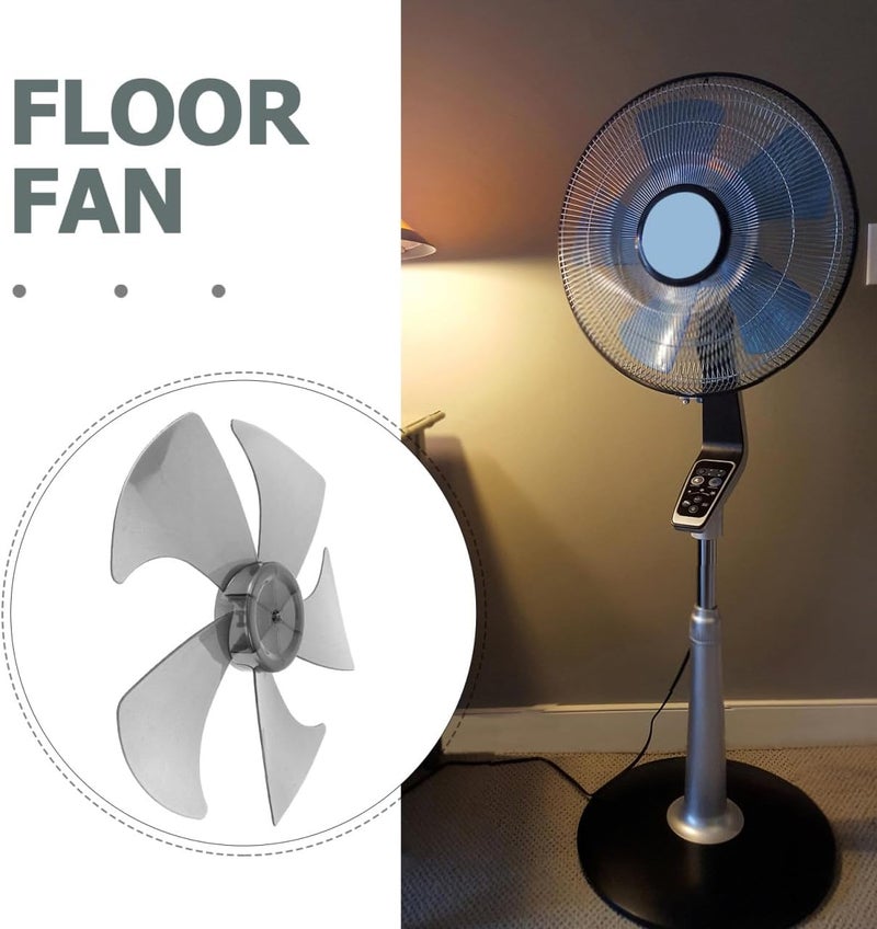 DIYEAH Replacement Fan Blades 13 Inch Five Leaf Plastic Blades for Pedestal and Wall Fans Quiet Cooling Fan Blade Replacement Easy to Install and Clean - Image 5
